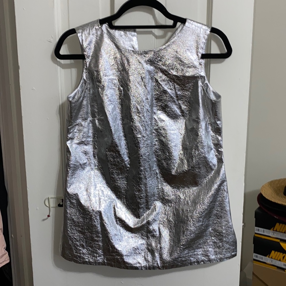 Mi Jong Lee metallic top size S